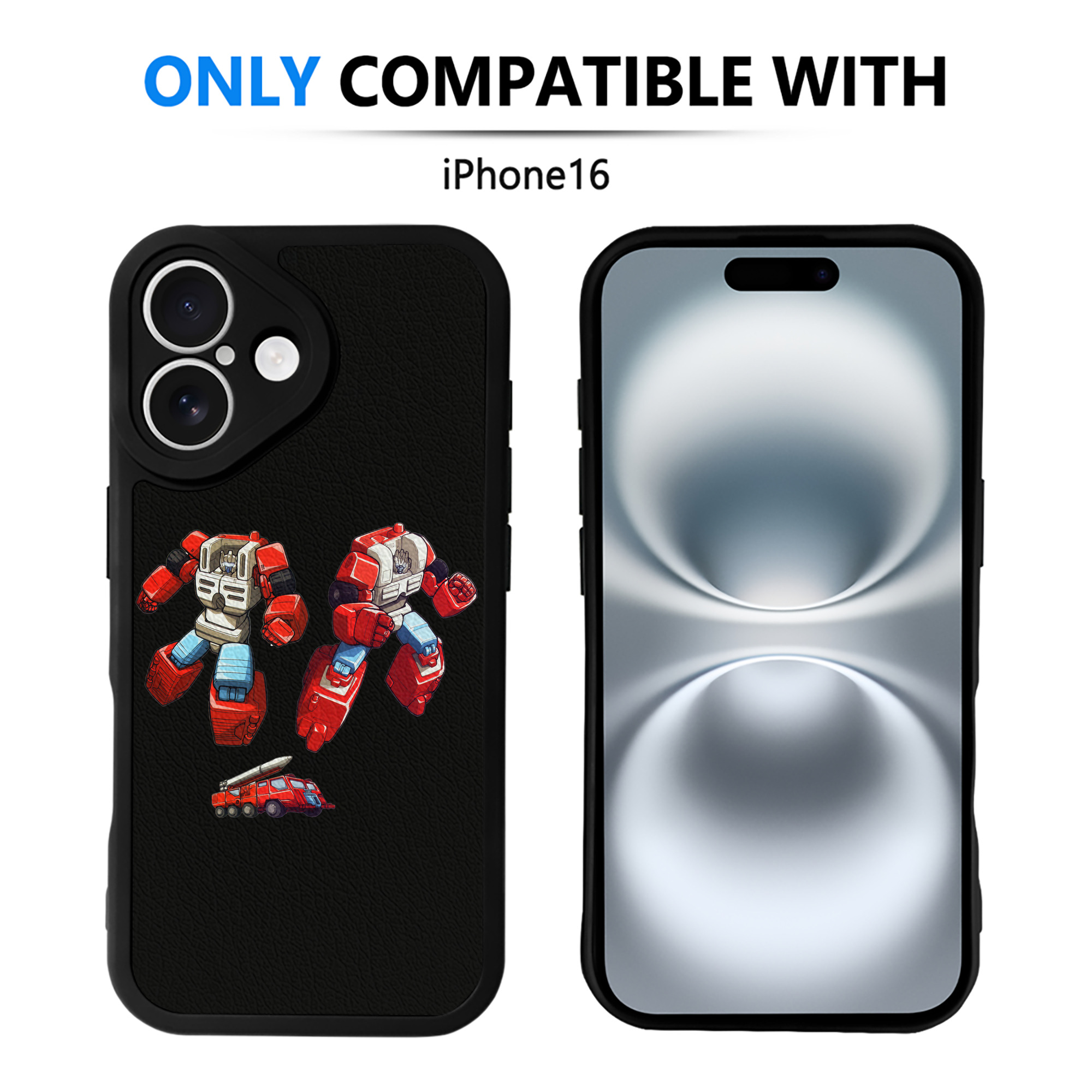 （画像用）  【iPhone 16シリーズ対応】シリコンスマホケース（レザー調） 材質：シリコン